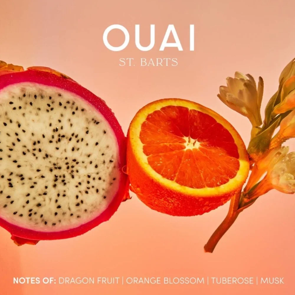 OUAI St. Barts Mini Travel Size Hair & Body Mist + Body Cleanser (2 piece set)